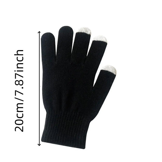 4pcs sets Winter Warm Velvet Gloves Outdoor Riding Hat Beanies Neck Protection Scarf C
